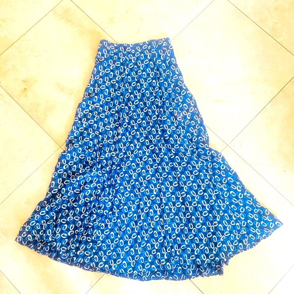 Vintage Ralph Lauren Long Maxi Print Skirt Sz 4 26Wx37L - Picture 1 of 2